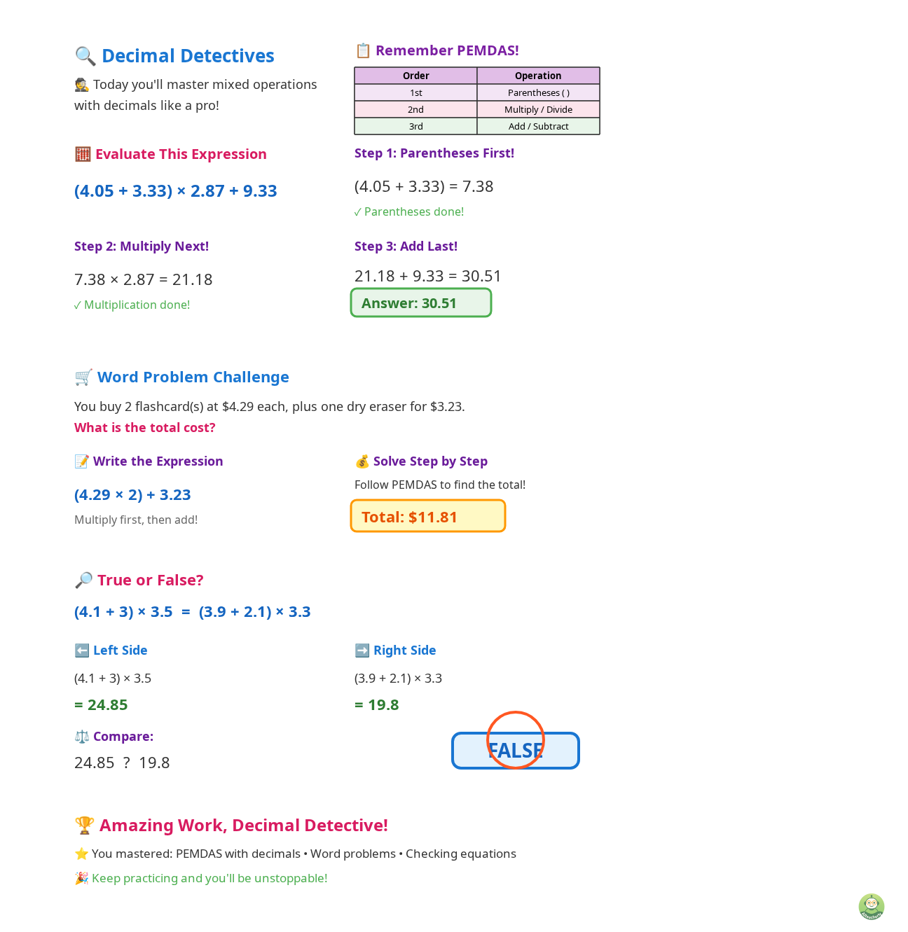 See How Interactive Decimal Lessons Work on AI Teacherly - Image 1