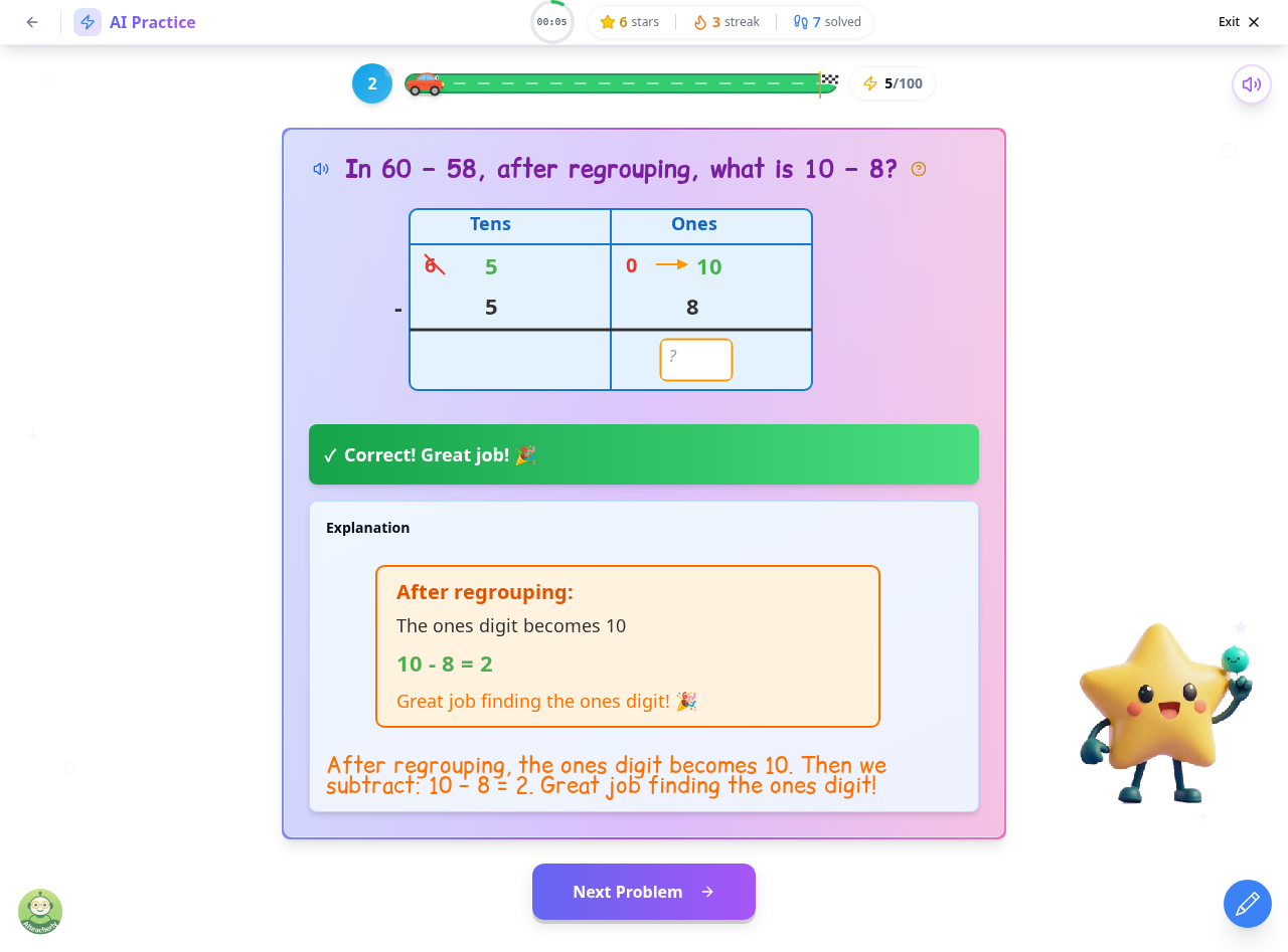 Step-by-Step: How to Subtract Two-Digit Numbers with Regrouping - Image 1