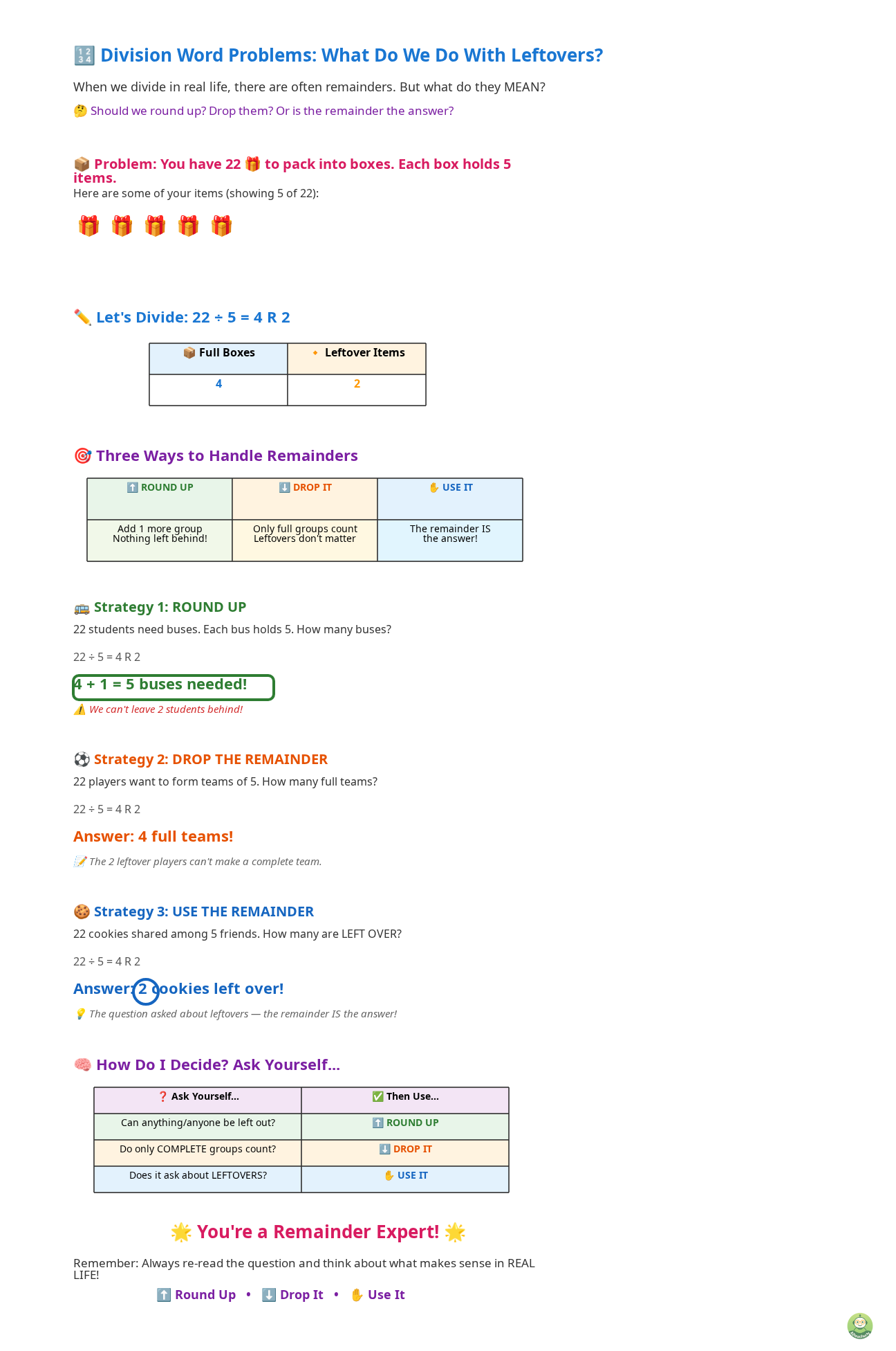 See Division Remainders in Action on AI Teacherly - Image 1